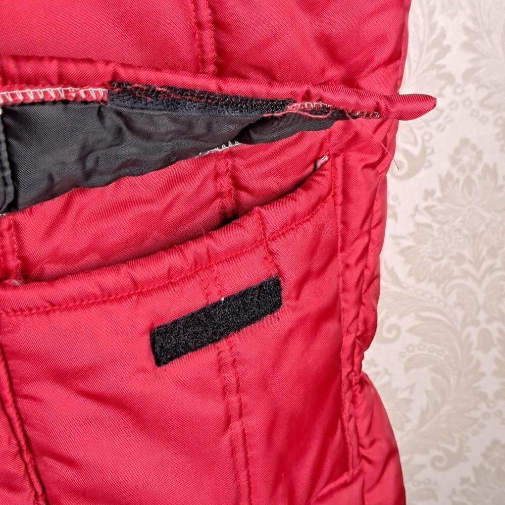 Walls' Blizzard-Pruf One Piece Suit Size Medium Red Vest Zip Front Pockets EUC - Picture 4 of 12